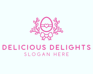 Pink Egg Decor logo design