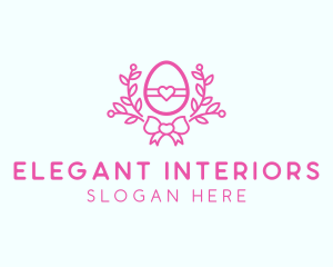 Pink Egg Decor logo design