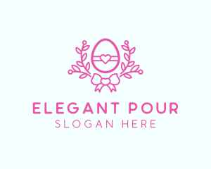 Pink Egg Decor logo design