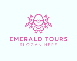 Pink Egg Decor logo design