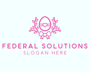 Pink Egg Decor logo design