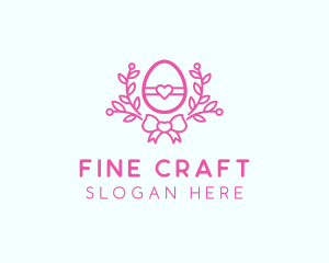 Pink Egg Decor logo design