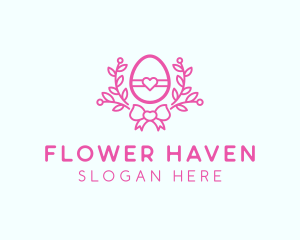 Pink Egg Decor logo design