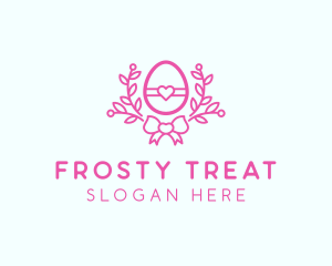 Pink Egg Decor logo design