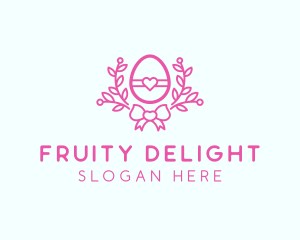 Pink Egg Decor logo design