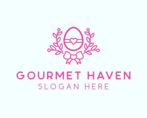 Pink Egg Decor logo design