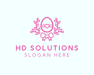 Pink Egg Decor logo design