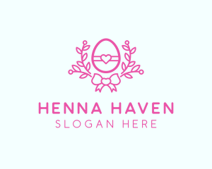 Pink Egg Decor logo design