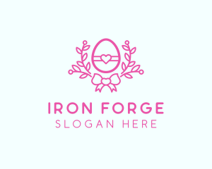 Pink Egg Decor logo design