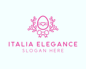 Pink Egg Decor logo design