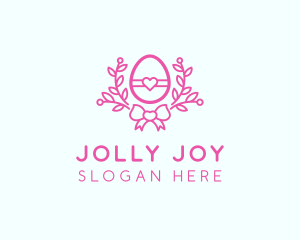 Pink Egg Decor logo design