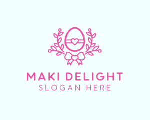 Pink Egg Decor logo design