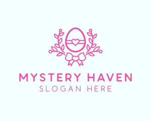 Pink Egg Decor logo design