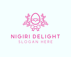 Pink Egg Decor logo design