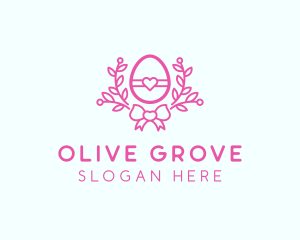 Pink Egg Decor logo design