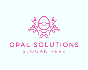 Pink Egg Decor logo design