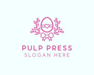 Pink Egg Decor logo design