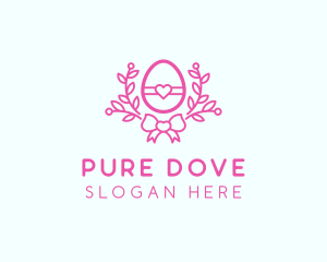 Pink Egg Decor logo design