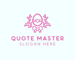 Pink Egg Decor logo design