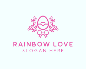 Pink Egg Decor logo design