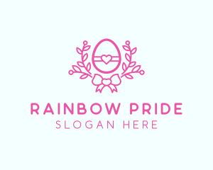 Pink Egg Decor logo design