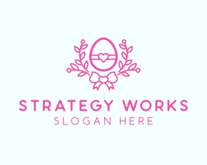 Pink Egg Decor logo design