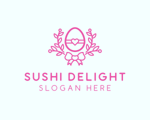 Pink Egg Decor logo design