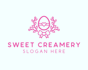 Pink Egg Decor logo design