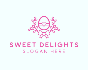 Pink Egg Decor logo design