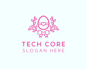 Pink Egg Decor logo design