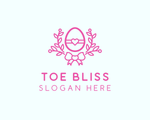 Pink Egg Decor logo design