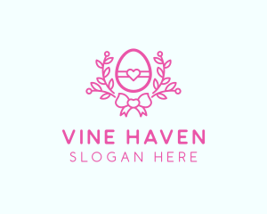 Pink Egg Decor logo design