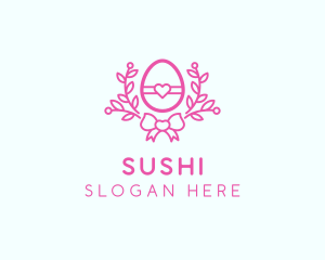 Pink Egg Decor logo design