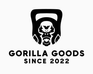 Kettlebell Weights Gorilla logo design