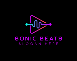 Sound Beats Streaming  logo design