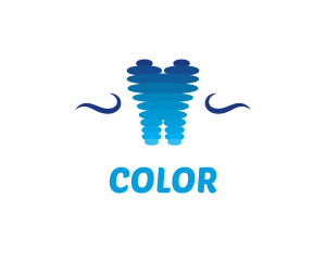 Dentistry - Blue Tooth Dentist logo design