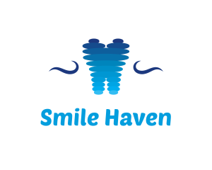 Dentist - Blue Tooth Dentist logo design