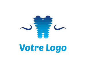 Dentist - Blue Tooth Dentist logo design