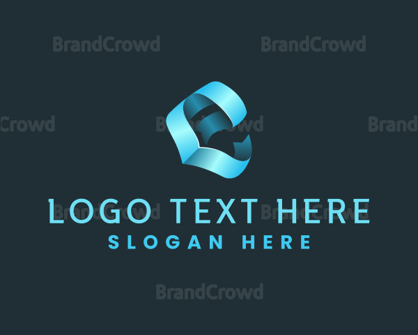 Fold Startup Media Letter E Logo