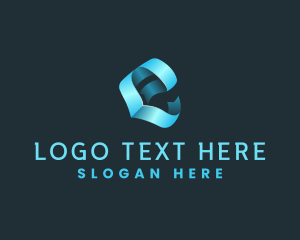 Design - Fold Startup Media Letter E logo design