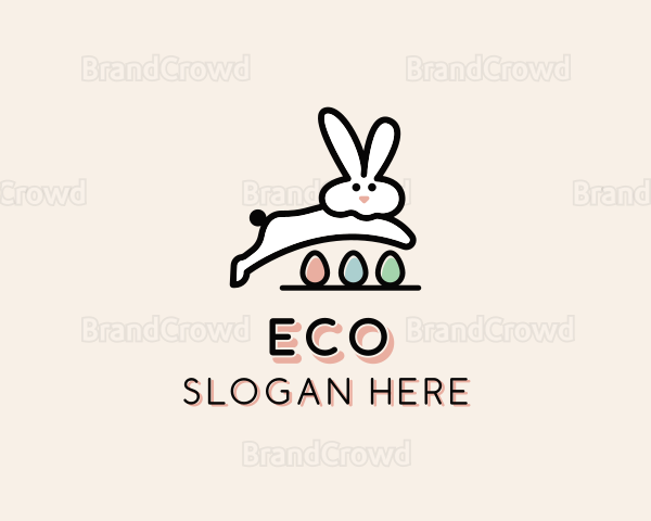 Egg Easter Bunny Logo