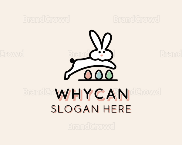 Egg Easter Bunny Logo