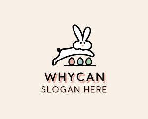 Egg Easter Bunny Logo