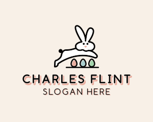 Pet - Egg Easter Bunny logo design