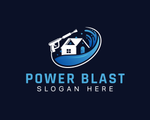 Water Cleaning Power Wash logo design