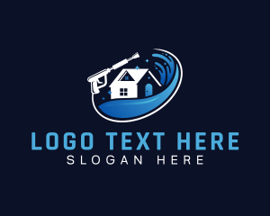 Clean - Water Cleaning Power Wash logo design