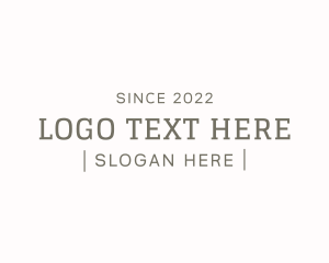 Strategist - Serif Typewriter Brand logo design