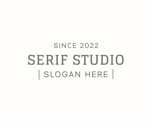 Serif - Serif Typewriter Brand logo design