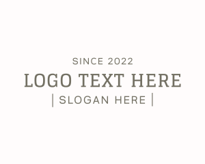 Jeans - Serif Typewriter Brand logo design