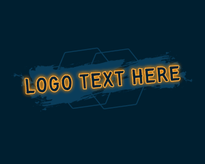 Doodles - Glowing Brush Painting Business logo design